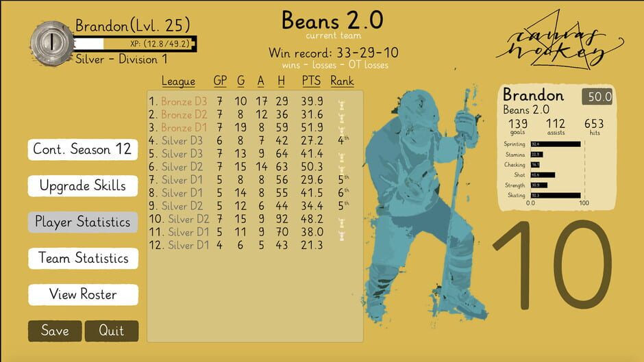 Canvas Hockey Screenshot