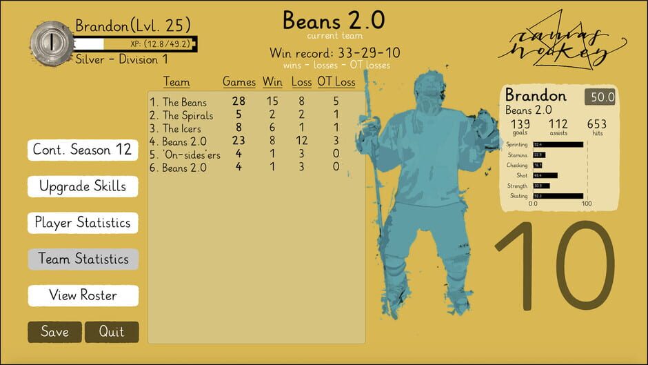 Canvas Hockey Screenshot
