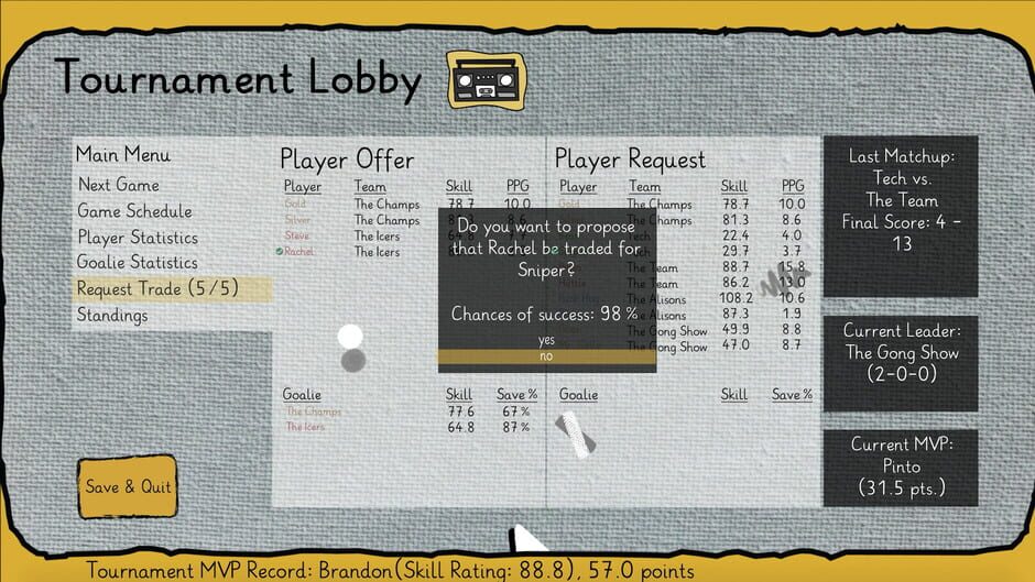 Canvas Hockey Screenshot