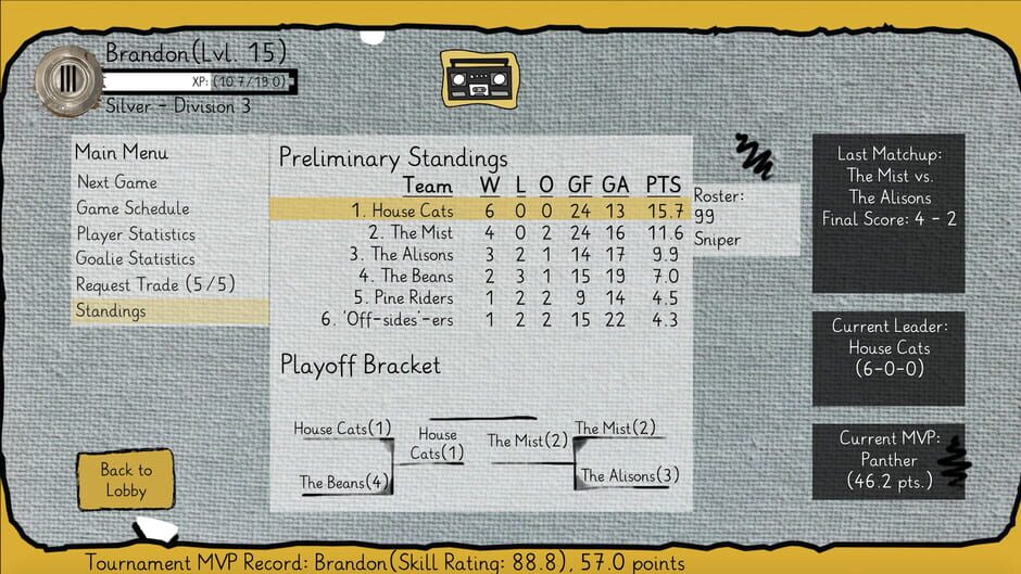 Canvas Hockey Screenshot