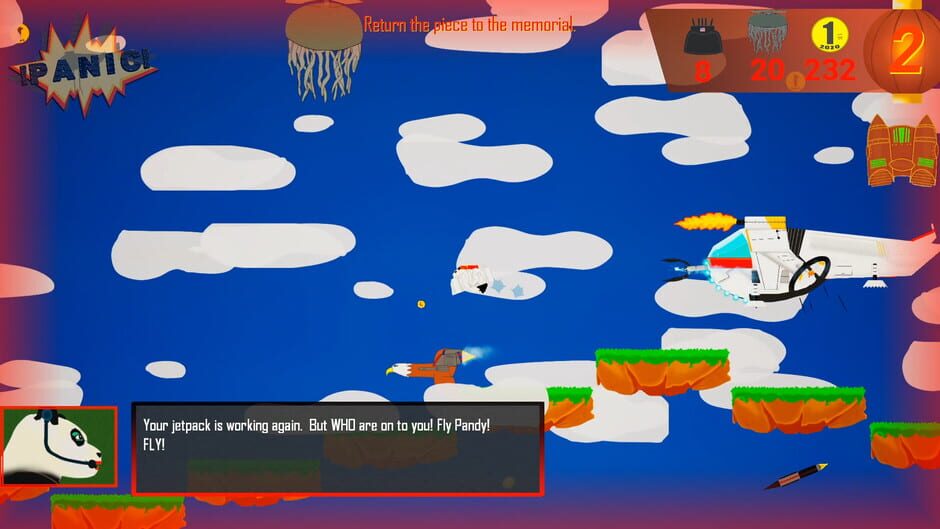 Rocket Panda Panic screenshot