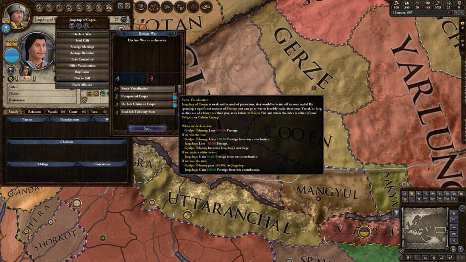 Crusader Kings II: Jade Dragon Screenshot