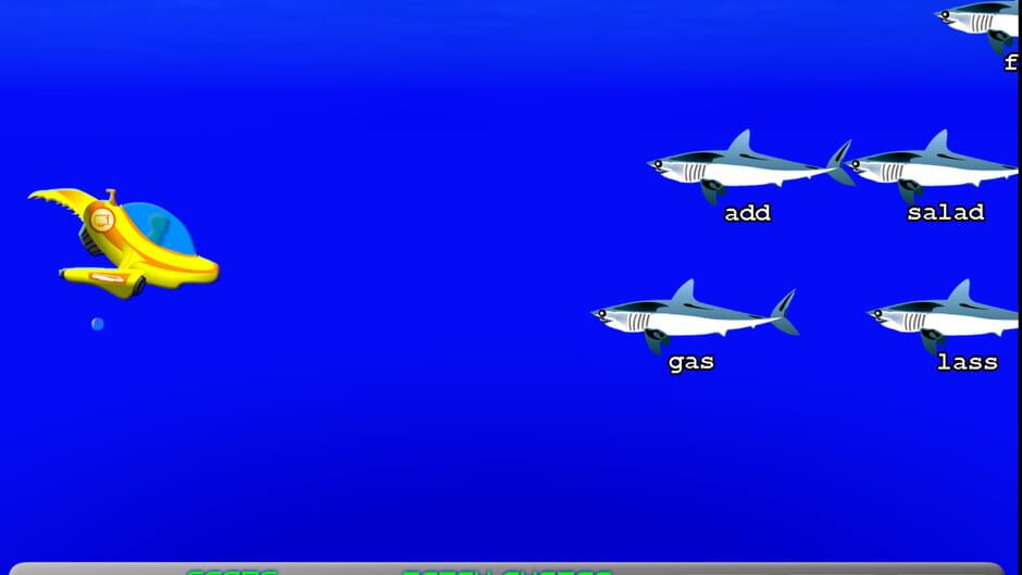 Typing with Sharks screenshot