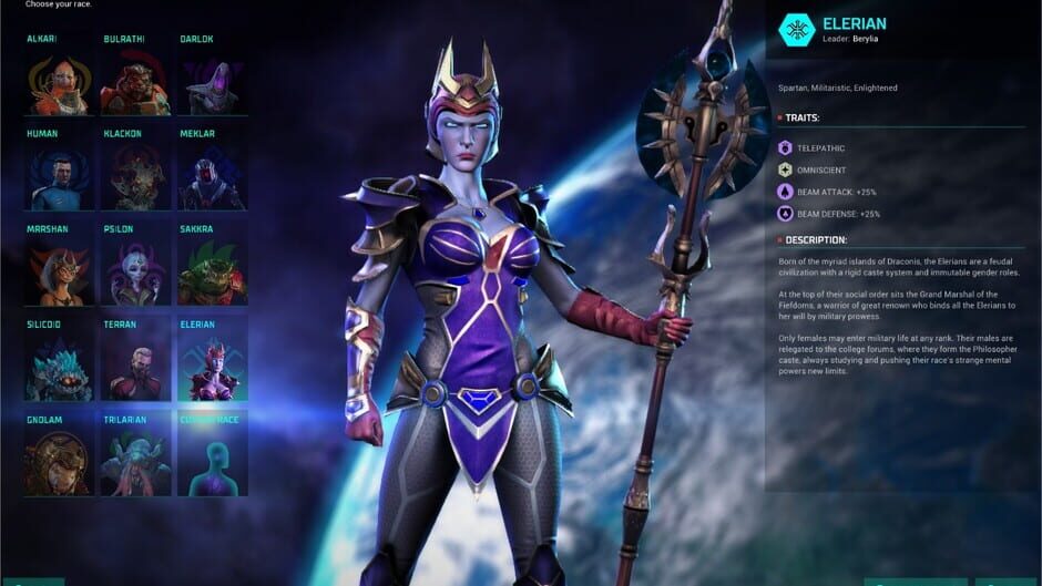 Master of Orion: Elerian Fiefdoms Screenshot