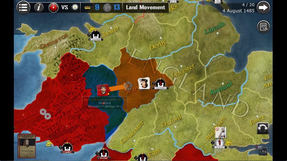 Wars Across the World: Bosworth 1485 Screenshot