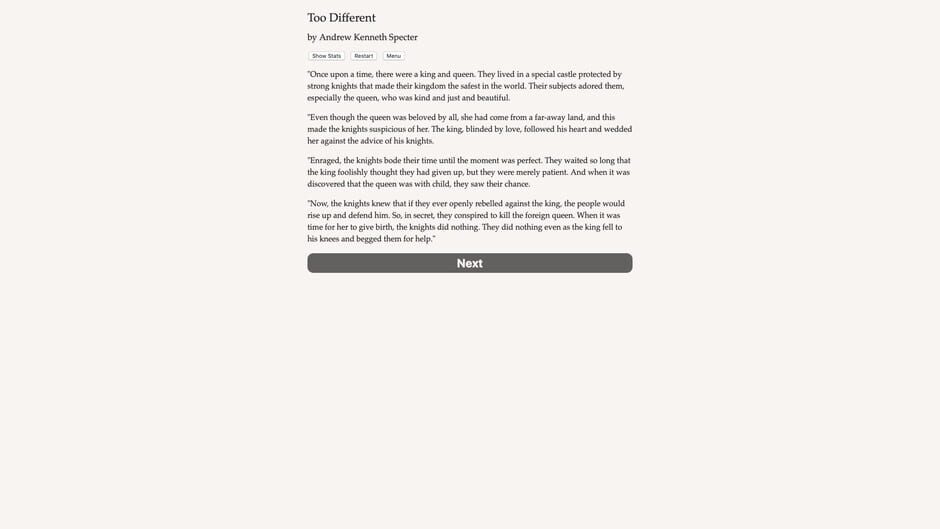 Too Different Screenshot