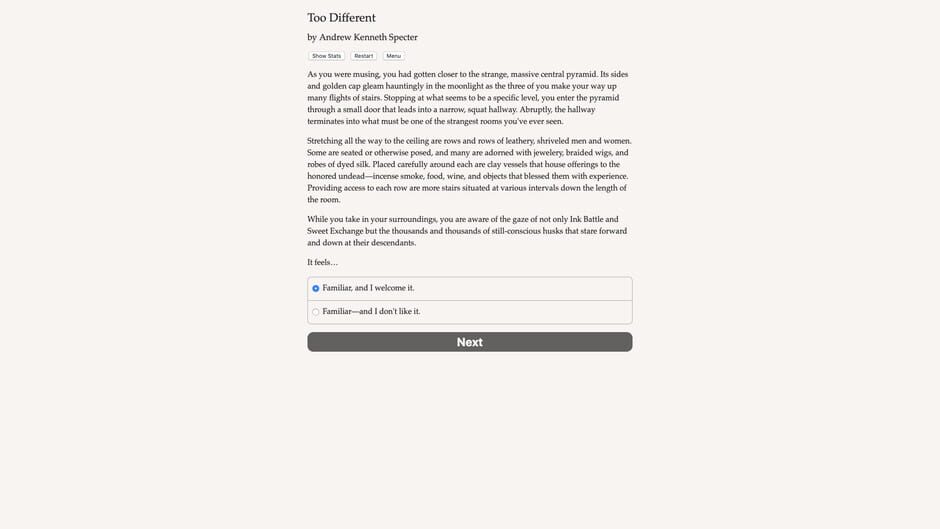 Too Different Screenshot