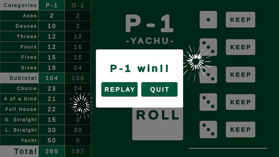 Yachu Dice screenshot