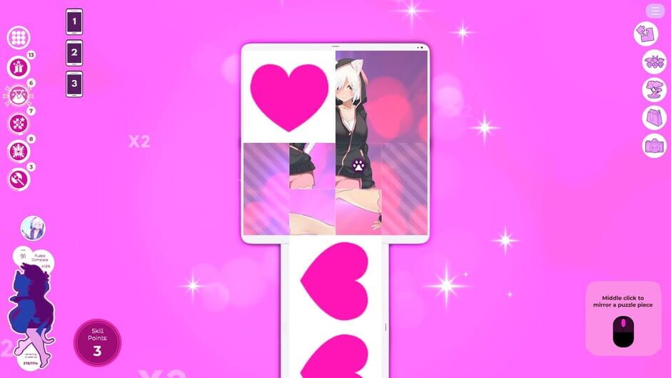 Mosaique Neko Waifus 3 Screenshot