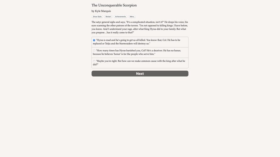 Pon Para and the Unconquerable Scorpion Screenshot