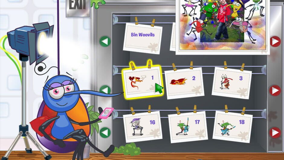Bin Weevils Arty Arcade Screenshot