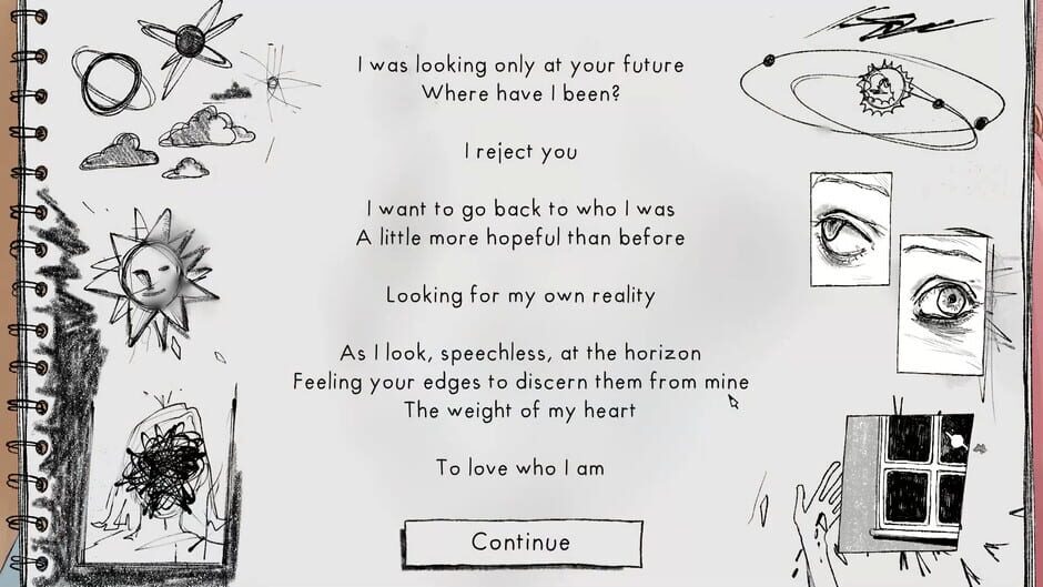 A Sketchbook About Her Sun Screenshot