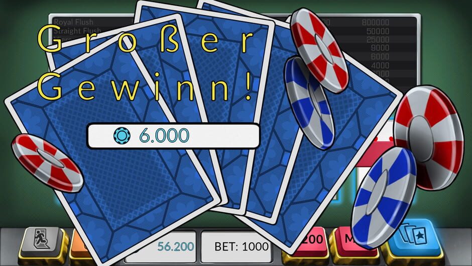 Four Kings: Video Poker Screenshot