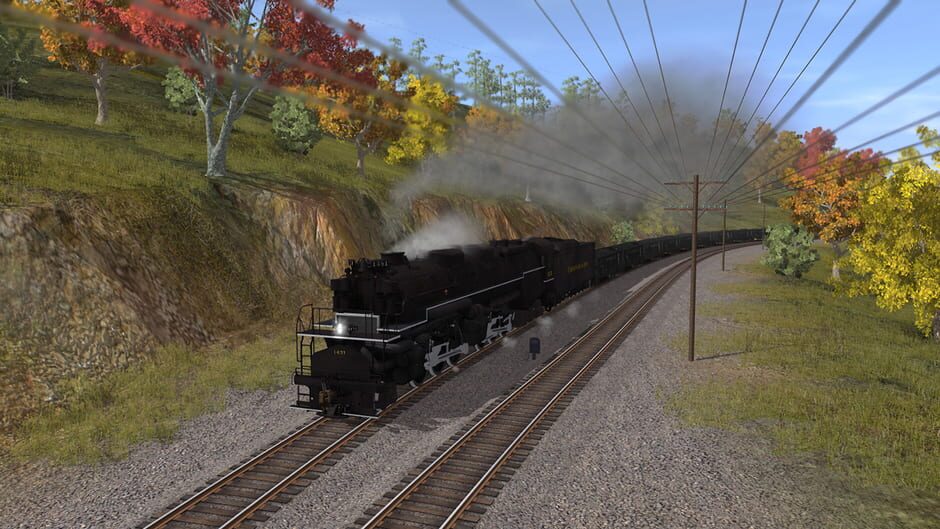สกรีนช็อตจาก Trainz Railroad Simulator 2019: C&O 2-6-6-6 H8 - New River Mining Coal Run (รูปที่ 9)
