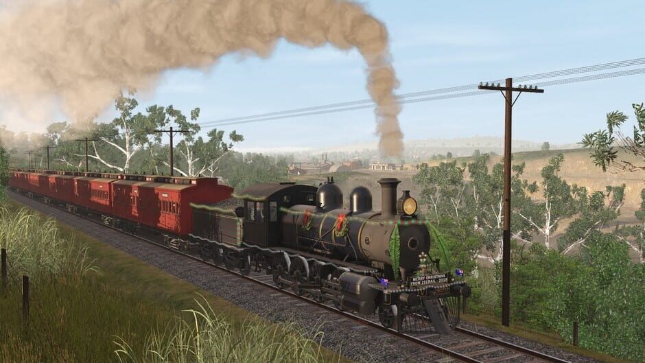 สกรีนช็อตจาก Trainz Railroad Simulator 2019: ZecRail V499 Blue & Gold and Christmas 2019 (รูปที่ 9)