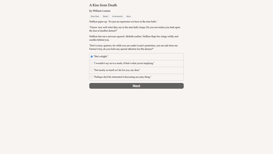 A Kiss from Death Screenshot