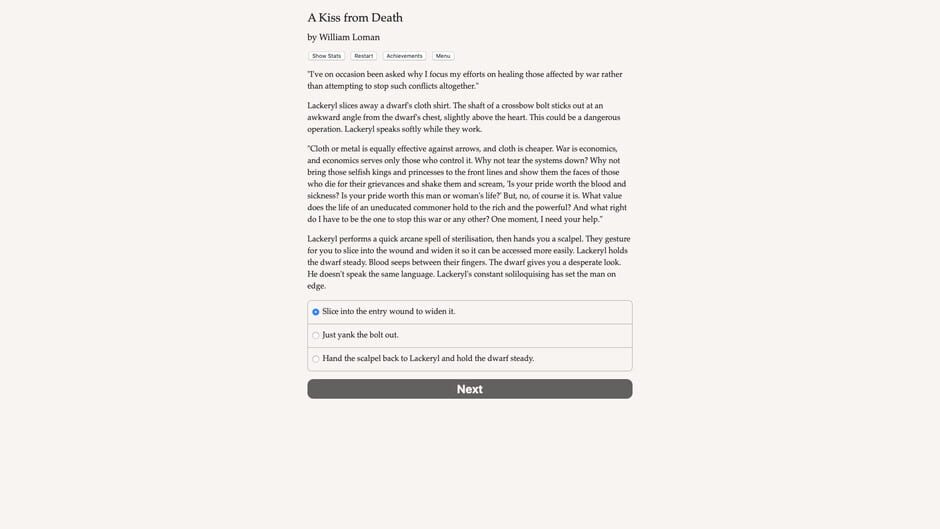 A Kiss from Death Screenshot