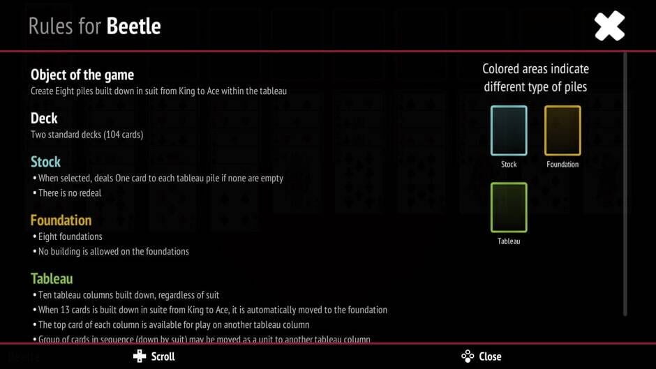 Spider Solitaire Collection Screenshot
