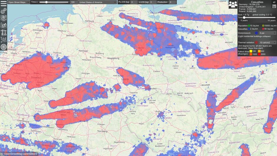 Nuclear War Simulator Screenshot