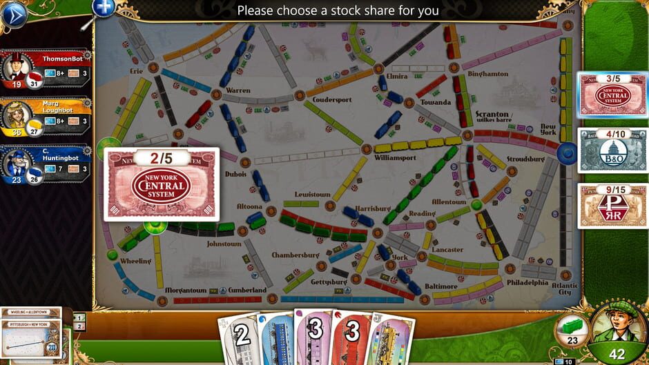 Ticket to Ride: Pennsylvania Screenshot