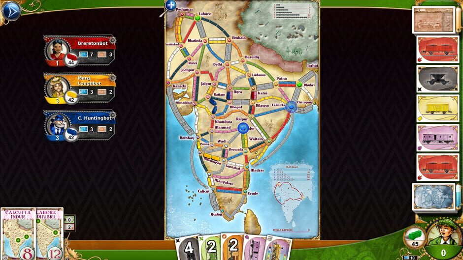 Ticket to Ride: India Screenshot