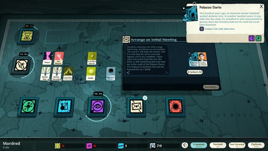 Cultist Simulator: The Exile Screenshot