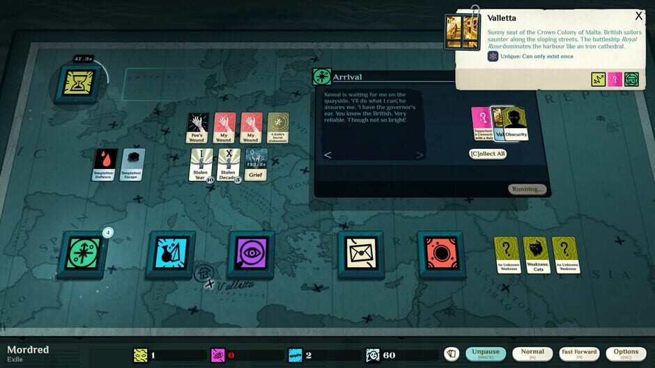 Cultist Simulator: The Exile Screenshot