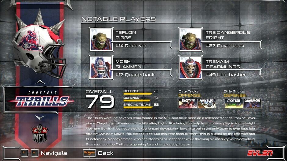 Mutant Football League: Snuffalo Thrills Screenshot