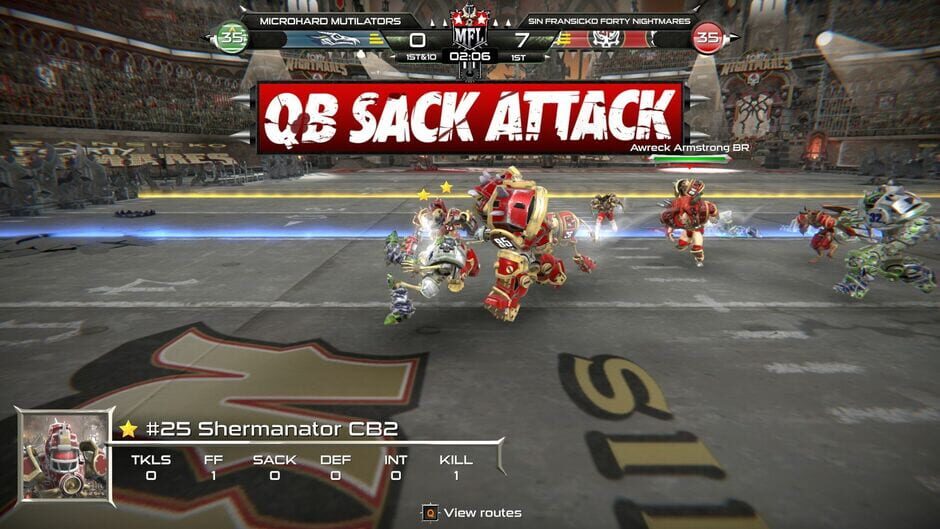 Mutant Football League: Sin Fransicko Forty Nightmares Screenshot