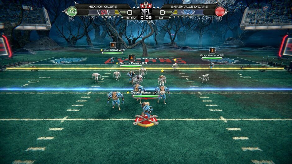 Mutant Football League: Gnashville Lycans Screenshot