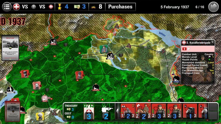 Wars Across the World: Switzerland 1937 Screenshot