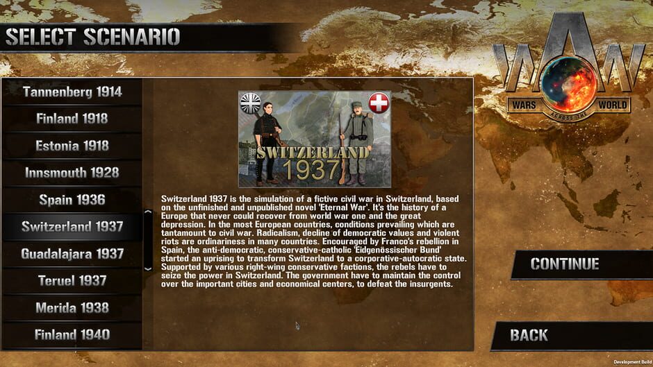 Wars Across the World: Switzerland 1937 Screenshot