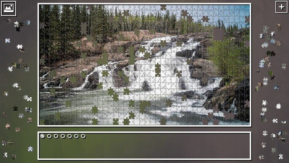 สกรีนช็อตจาก Super Jigsaw Puzzle: Generations - Waterfalls Puzzles (รูปที่ 3)