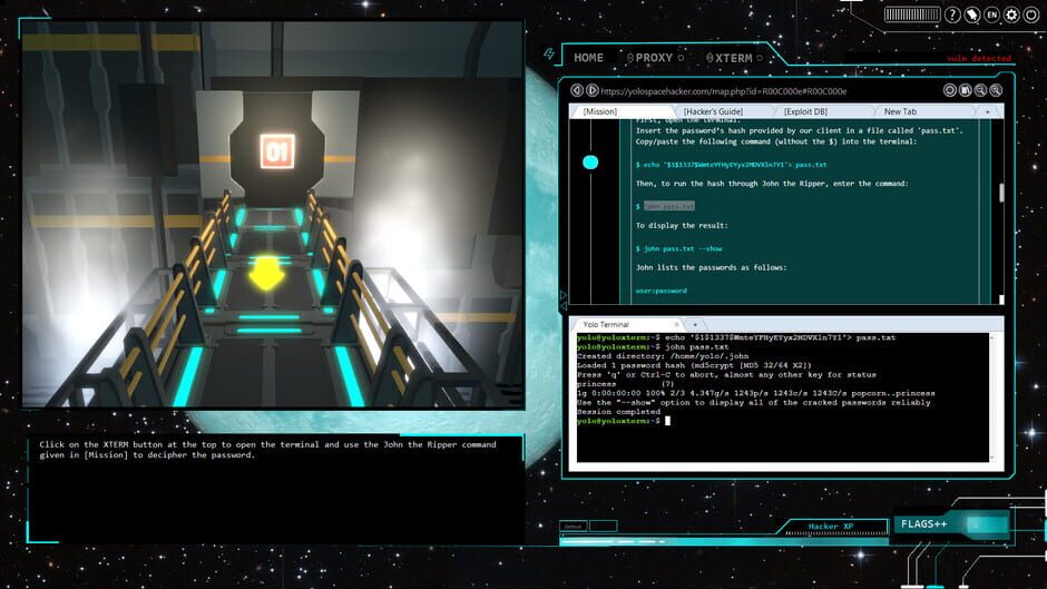 Yolo Space Hacker Screenshot