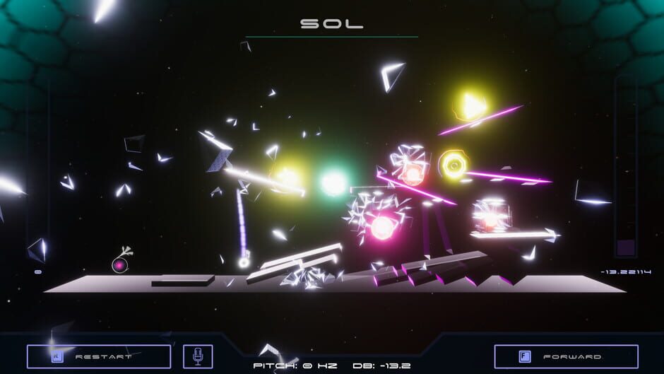 สกรีนช็อตจาก Vocal Space Shooter (รูปที่ 3)