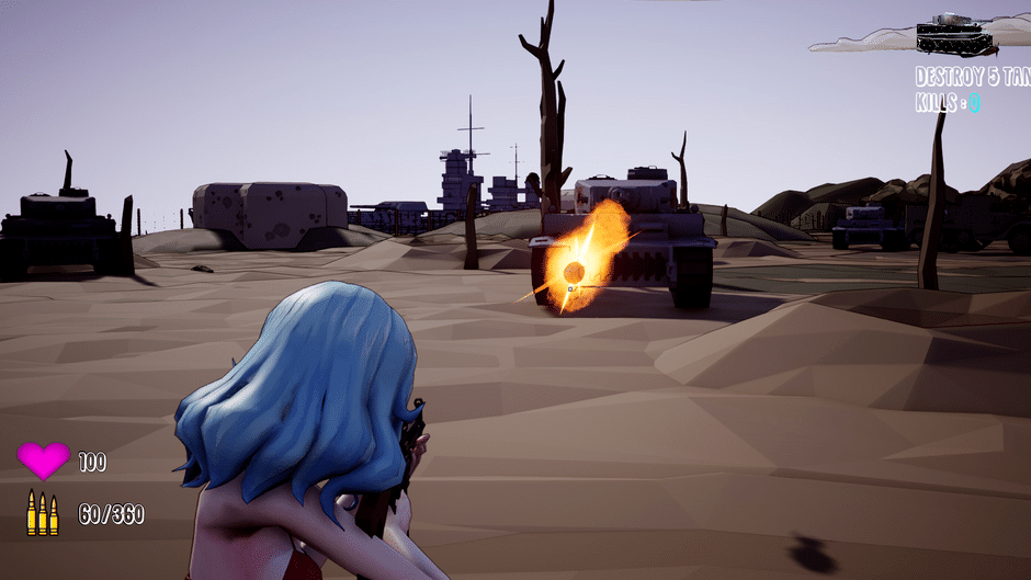 Inglorious Waifu VS Nazi Zombies Screenshot