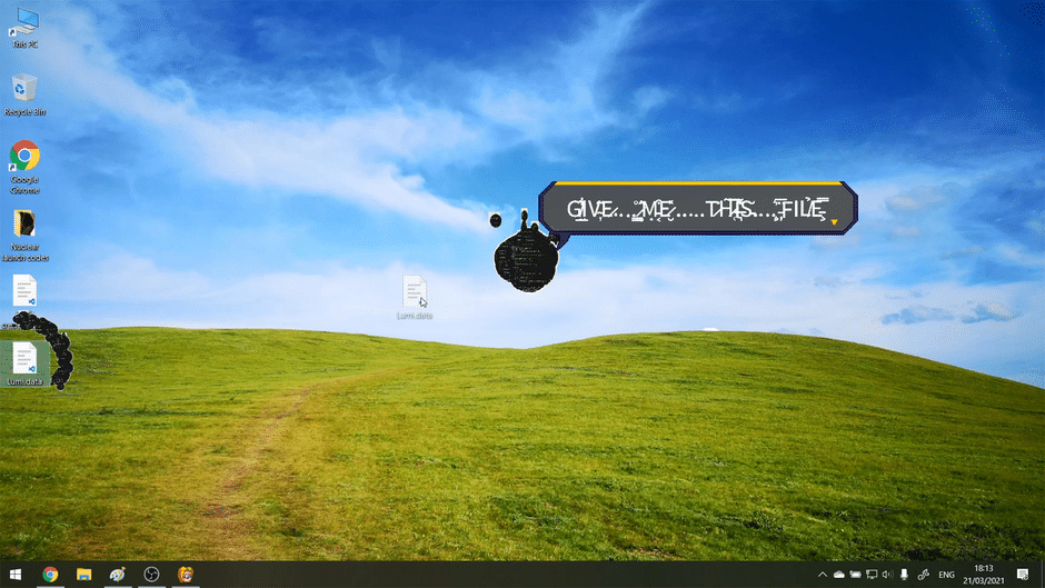 Outcore: Desktop Adventure Screenshot