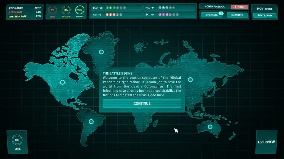 Corona Simulator Screenshot