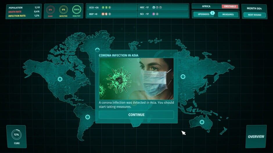 Corona Simulator Screenshot