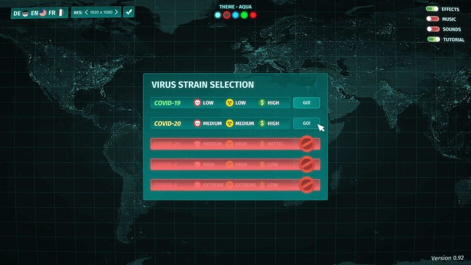 Corona Simulator Screenshot