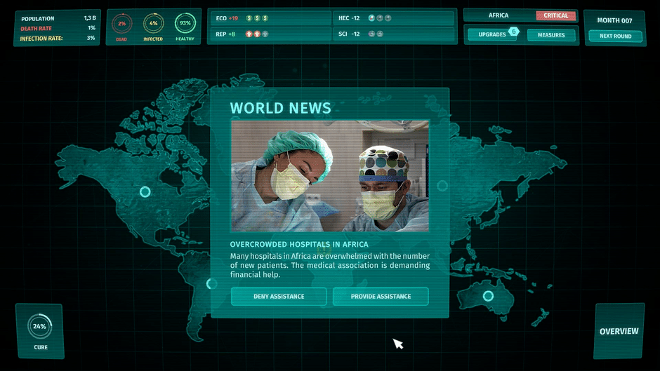 Corona Simulator Screenshot