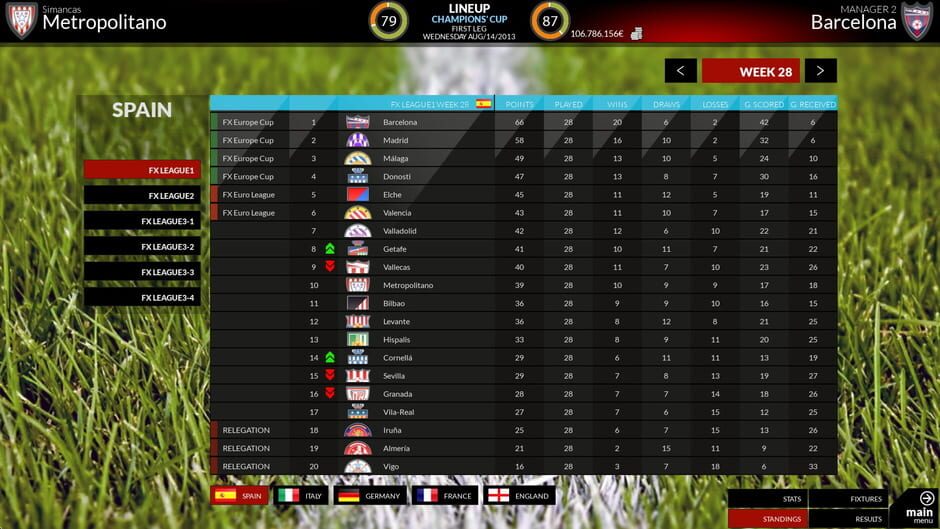 FX Football: The Manager for Every Football Fan Screenshot