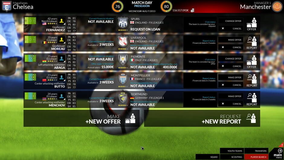 FX Football: The Manager for Every Football Fan Screenshot