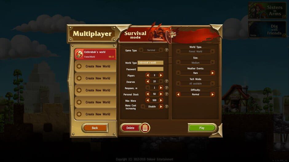 Craft the World: Dig with Friends Screenshot