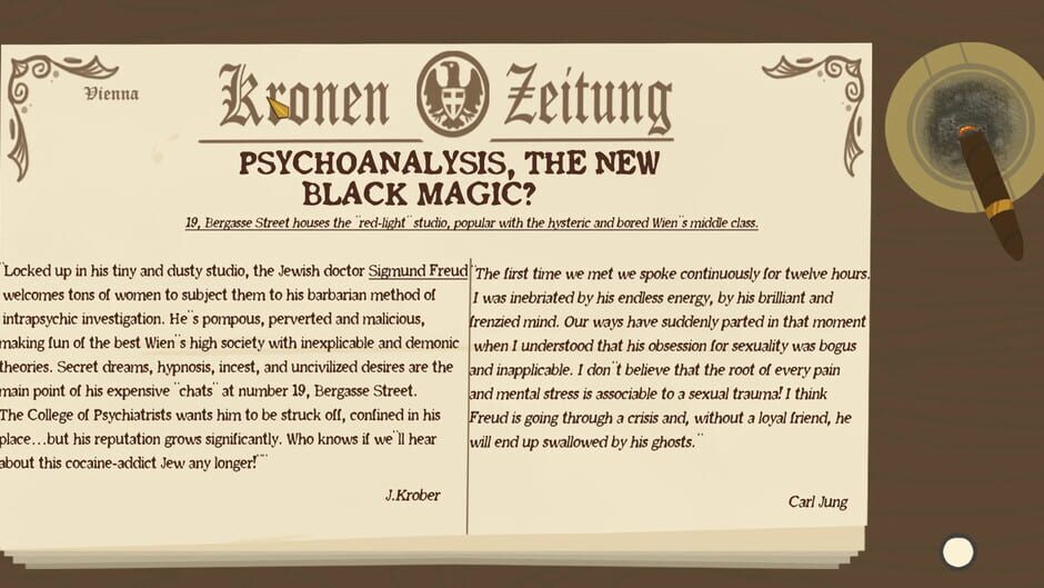 Freud's Bones: The Game Screenshot