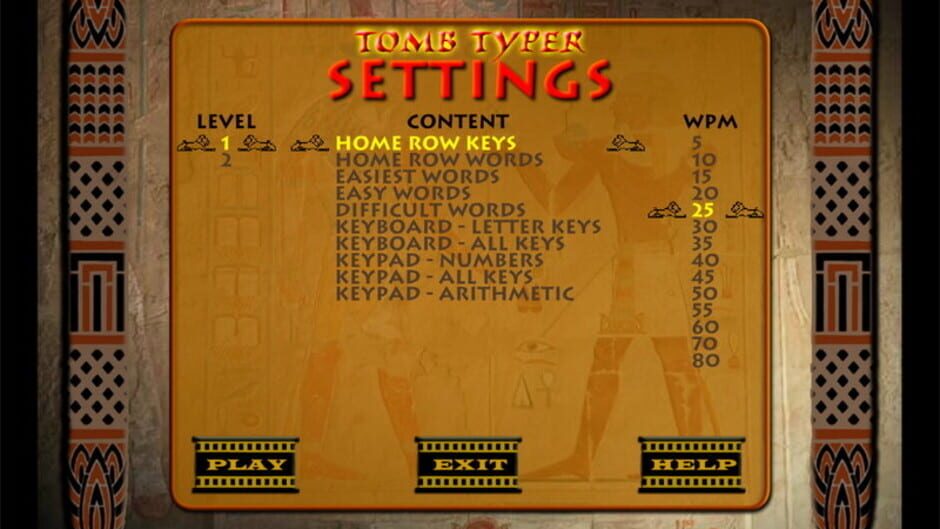 Tomb Typing screenshot