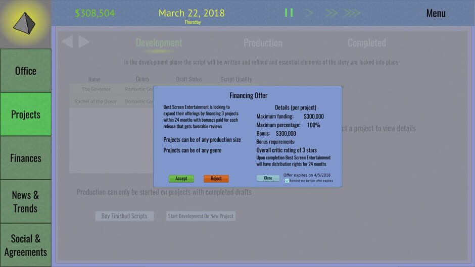 Tinseltown Tycoon Screenshot