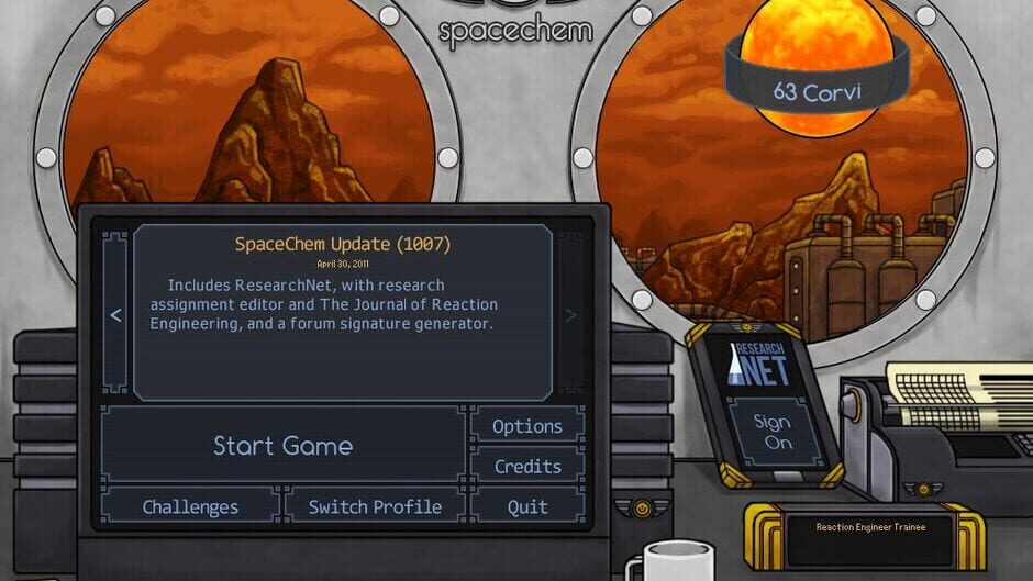 SpaceChem: 63 Corvi Screenshot