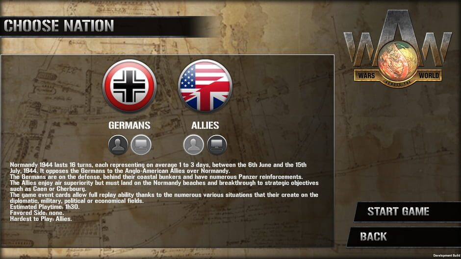 สกรีนช็อตจาก Wars Across the World: Normandy 1944 (รูปที่ 2)