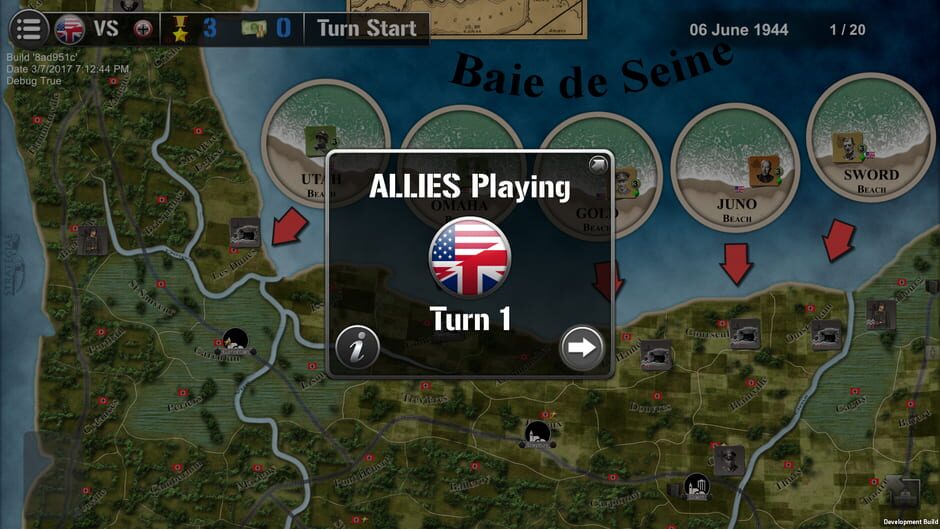 สกรีนช็อตจาก Wars Across the World: Normandy 1944 (รูปที่ 3)